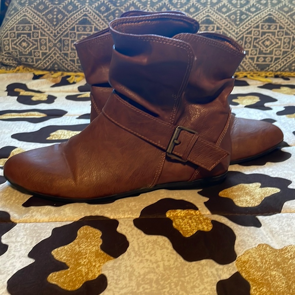 Brown booties